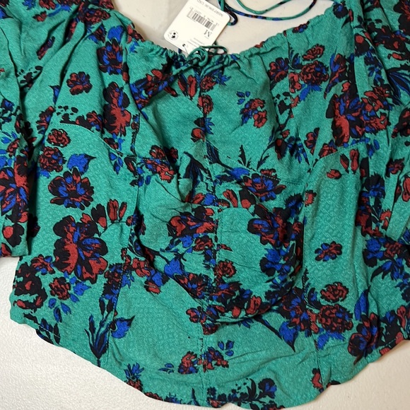 Free People Hilary Printed Top NWT - Picture 10 of 12